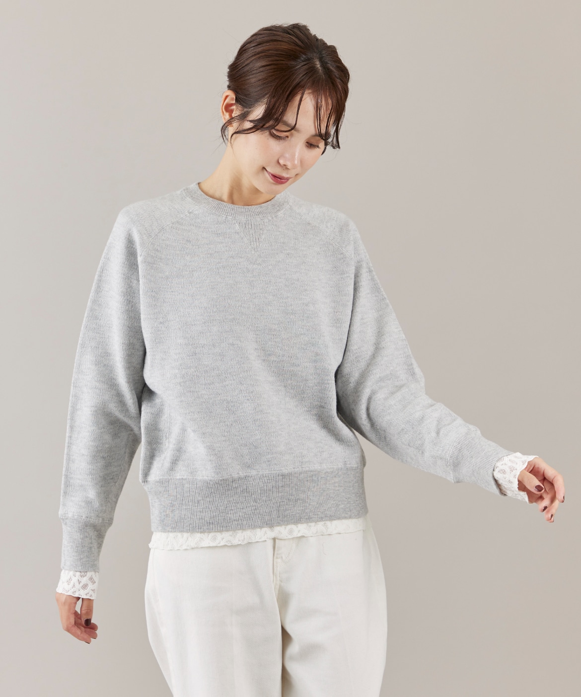 スウェットライクニットプルオーバー｜DAY by DAY It's international