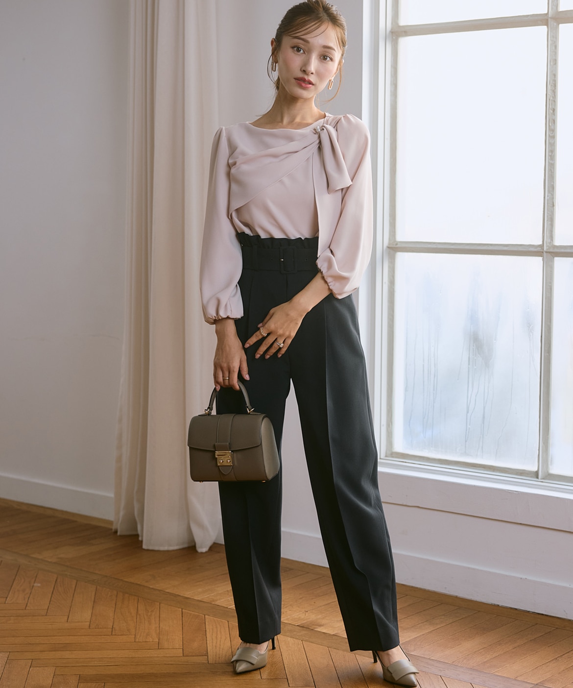 M Maglie le cassetto×吉田理紗》ハイウエストフリルパンツ｜M Maglie