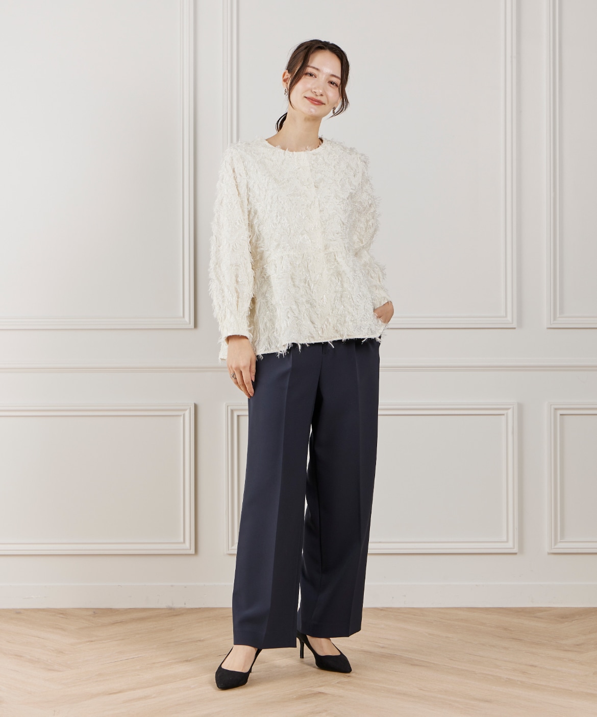 コラボSTORY》ジャガードブラウス【STORY3月号掲載】｜DAY by DAY It's