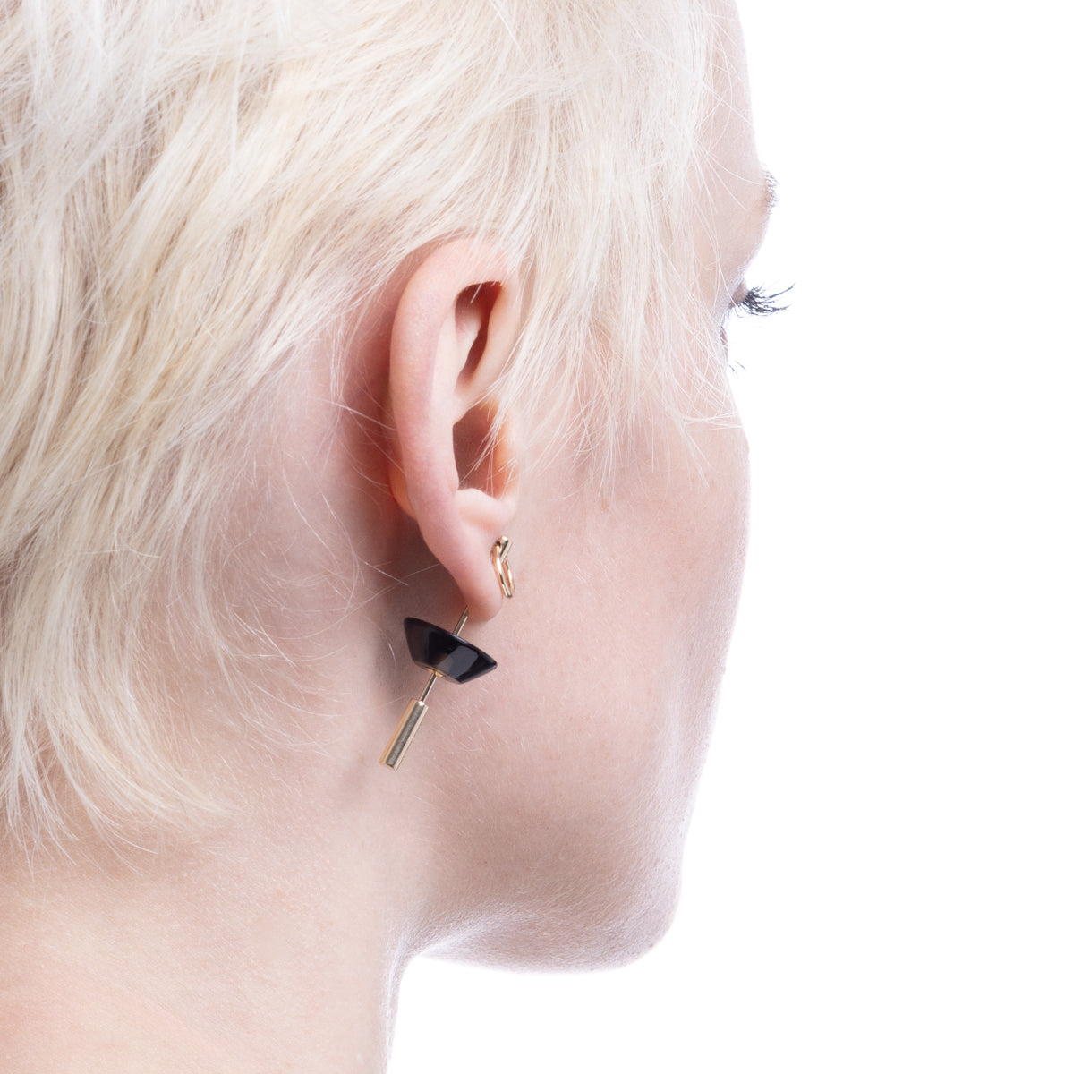 SPEAR ドアノッカー ピアス Mサイズ / スモーキークォーツ