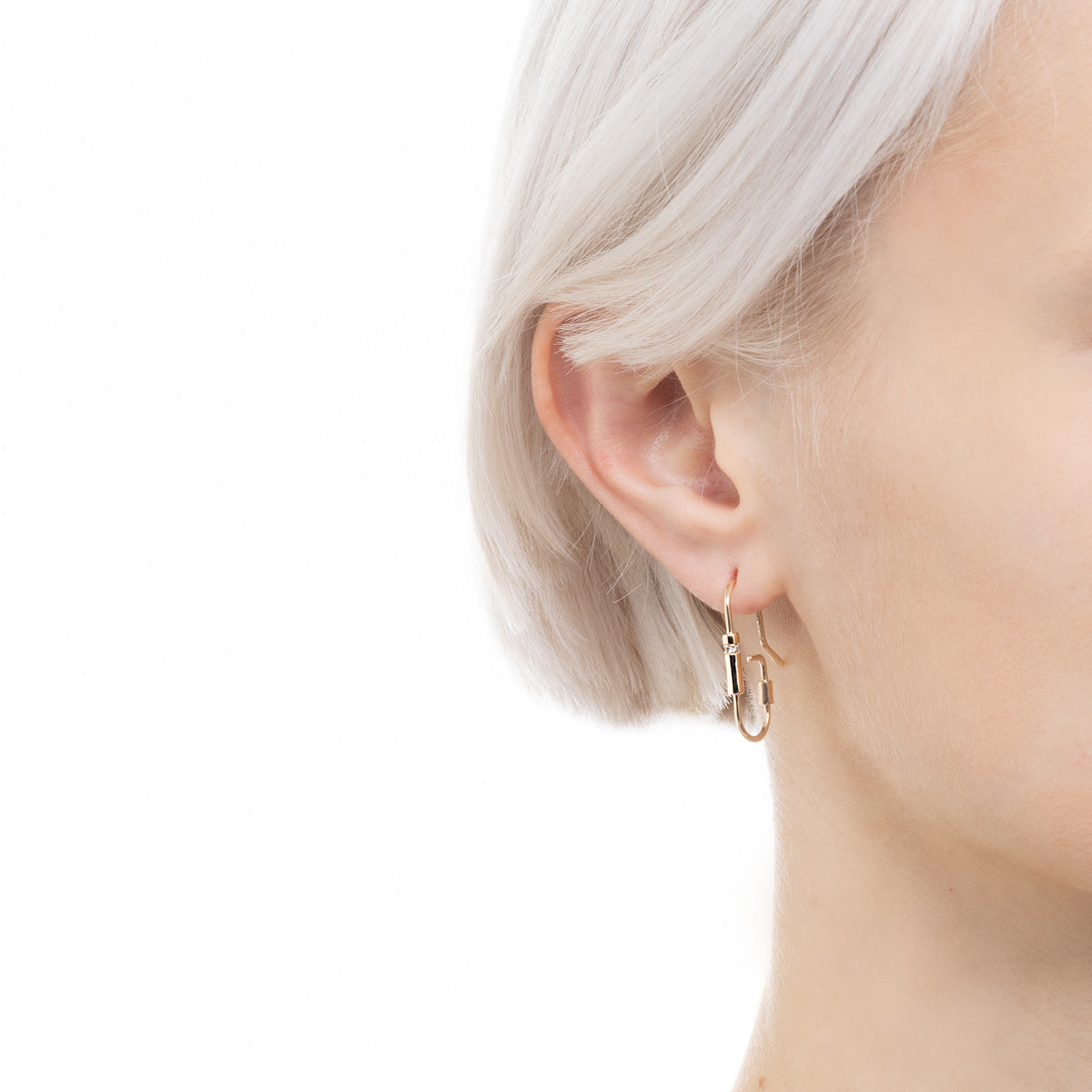 MIRÓ ダイヤモンド シリンダー ピアス