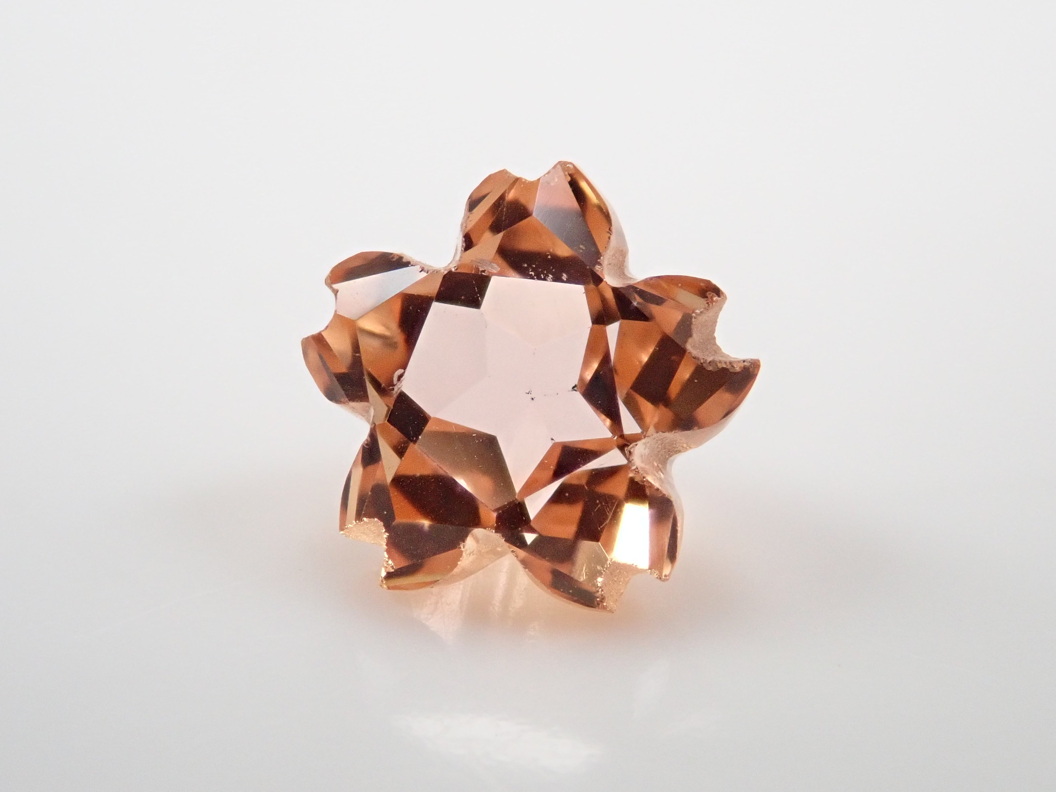 さくらシェイプ】ブラジル産インペリアルトパーズ（シェリーカラー