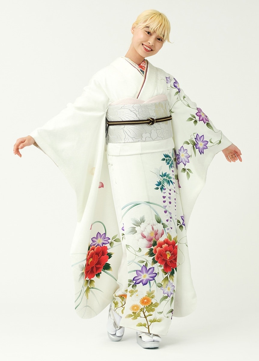 振袖 幸せ感じて-白-（ご予約受注品） | 振袖 | やまとオンラインストア