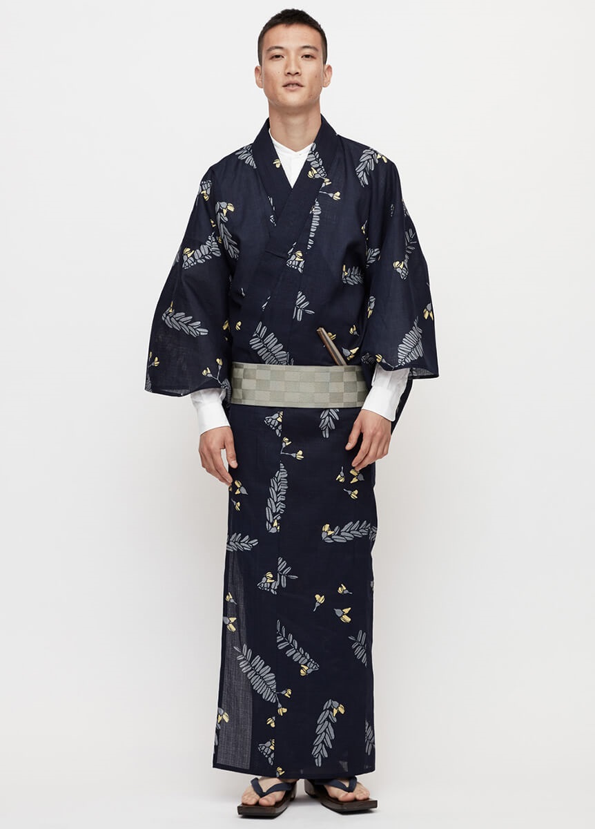 ゆかた アロハ柄 / Navy | 男の浴衣 | やまとオンラインストア