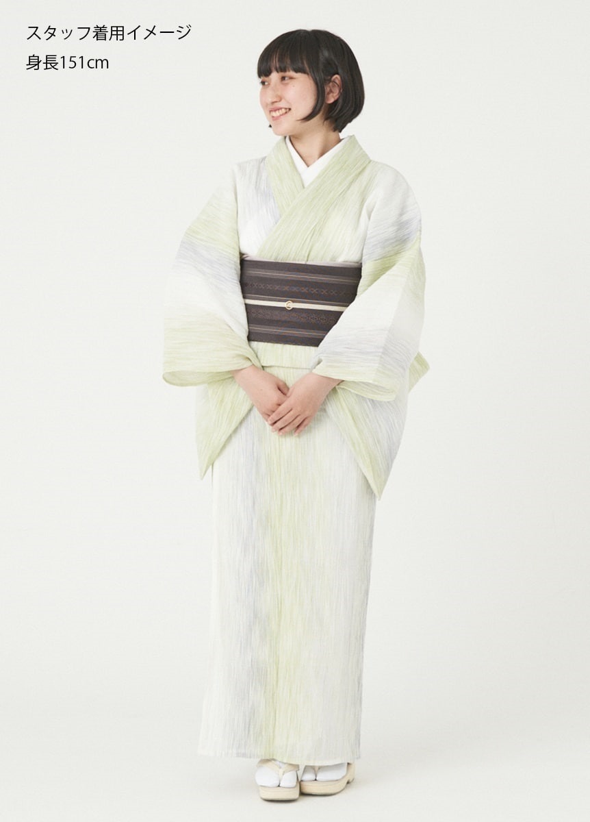 小千谷縮 乱絣 若葉 | 夏着物 | やまとオンラインストア