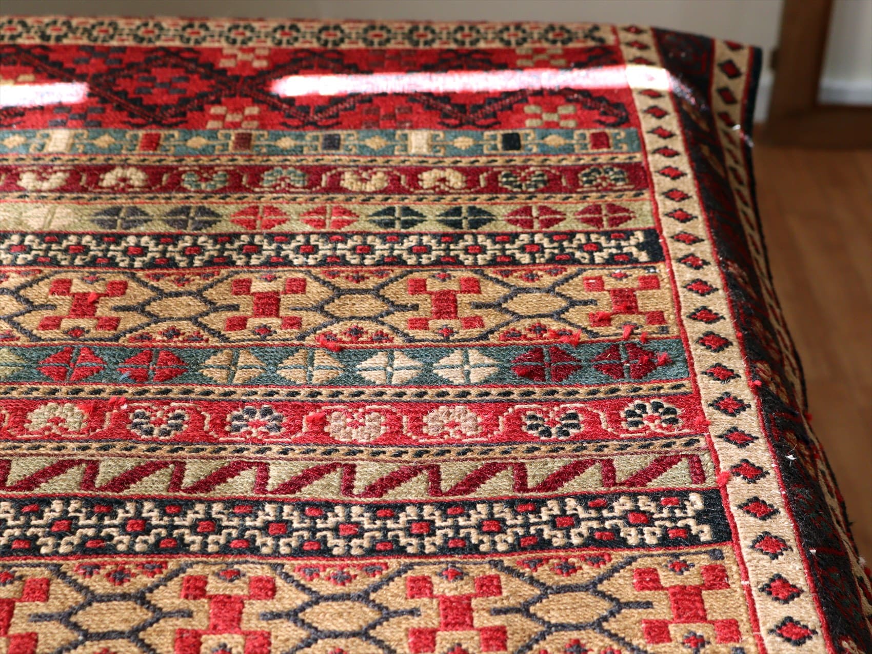 キリムスタイル / イランの手織りキリム シルジャン189×81cm スマック