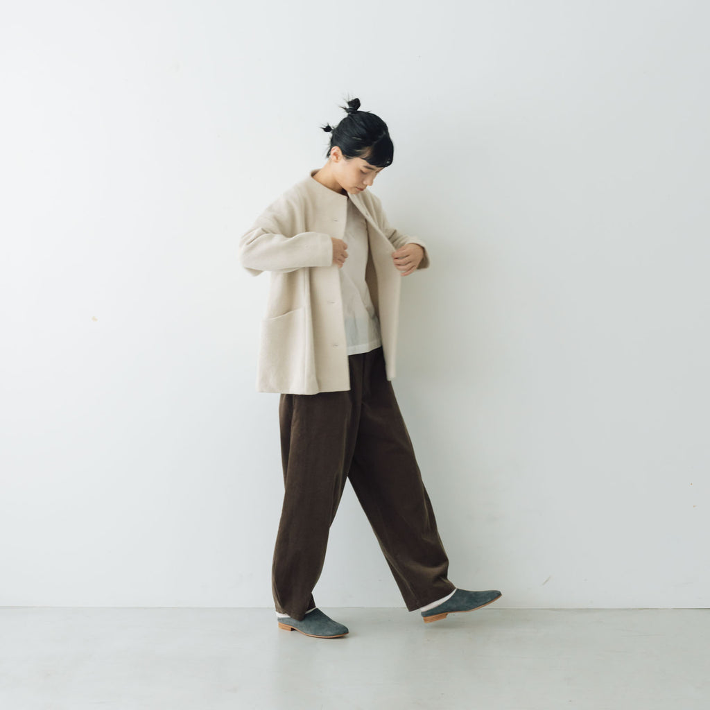 evam eva プレスウールショートコート ｜くらすこと公式オンラインストア