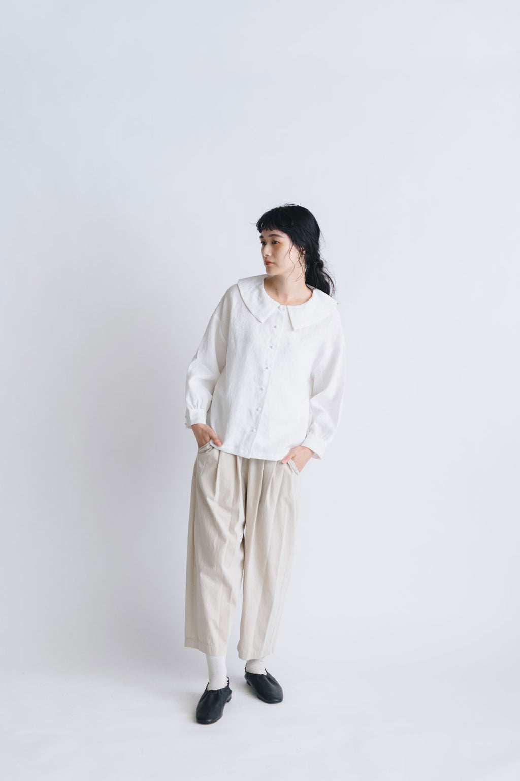 pot and tea ビッグカラーブラウス ｜くらすこと公式オンラインストア