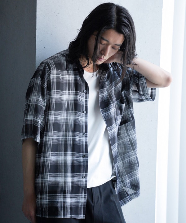 チェックシアールーズ半袖シャツ｜メンズファッション通販 MEN'S BIGI