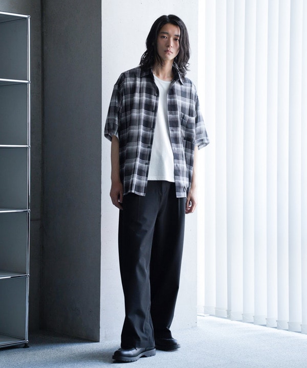 チェックシアールーズ半袖シャツ｜メンズファッション通販 MEN'S BIGI