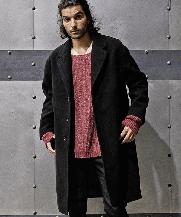 中空糸メルトンチェスターコート｜メンズファッション通販 MEN'S BIGI