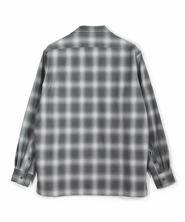 ダブルポケットオンブレーチェックシャツ＜ストレッチ＞｜メンズ