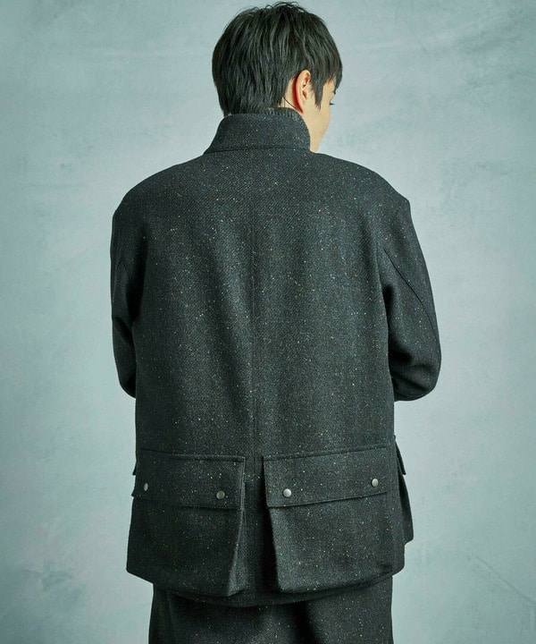 50th Anniv . 菊池武夫】HARRIS TWEED COLOR NEP BLOUSON｜メンズ