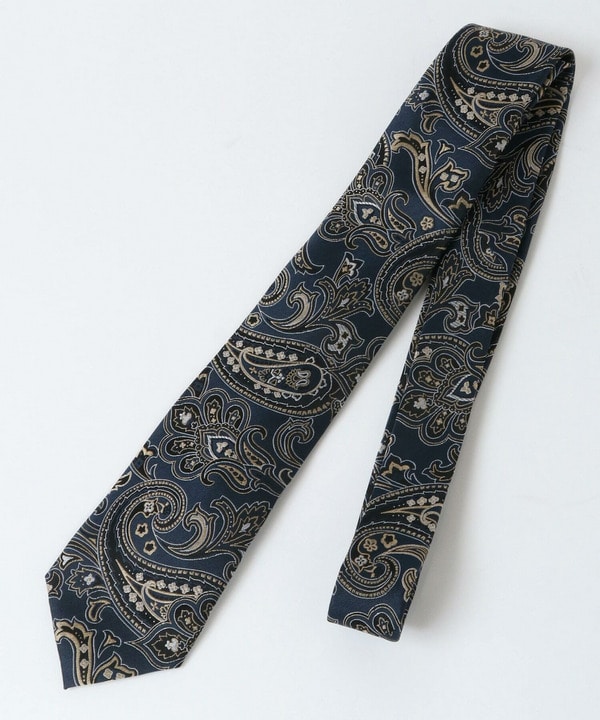 大柄ペイズリージャガード シルクネクタイ｜メンズファッション通販