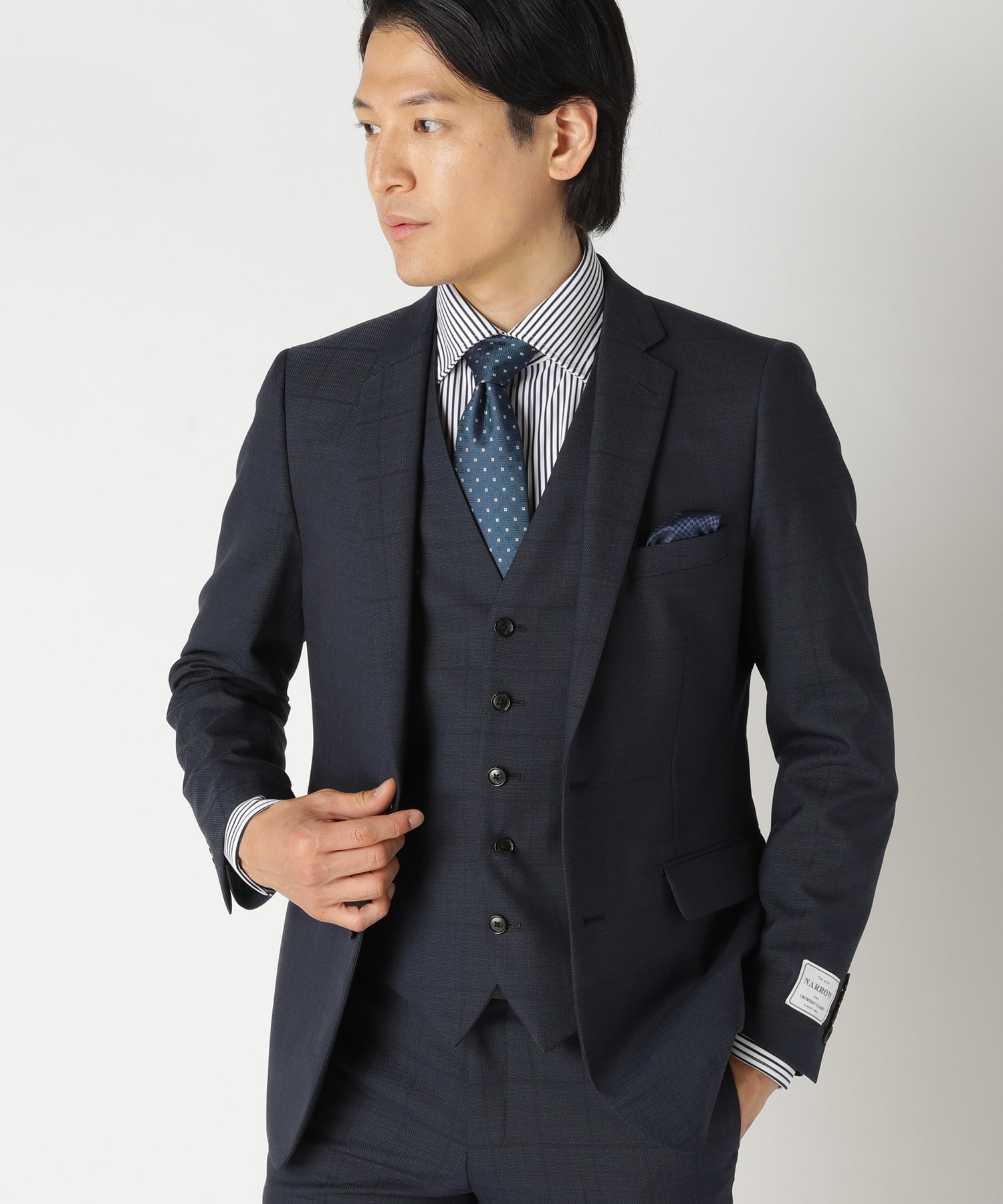 PERSON'S FOR MEN スーツ スリーピース ネイビー フォーマル