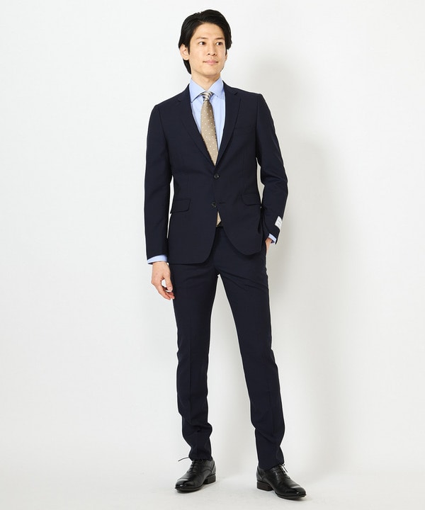 NARROW シャドーチェックスーツ/別売りベストあり/2ピースビジネス