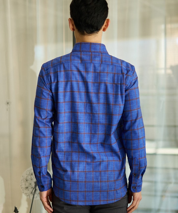 T/Rチェックカッタウェイカラーシャツ｜メンズファッション通販 MEN'S