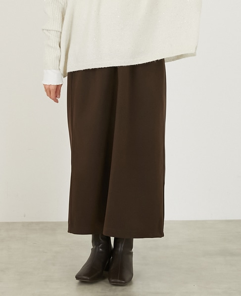 ボイルニットジャージロングスカート】｜MELROSE CLAIRE（メルローズ