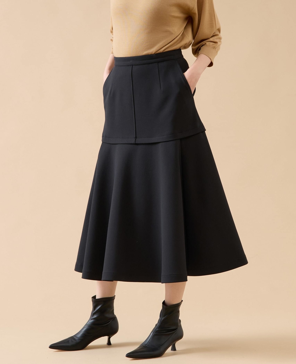 フォルムフレアスカート（セットアップ可）｜martinique