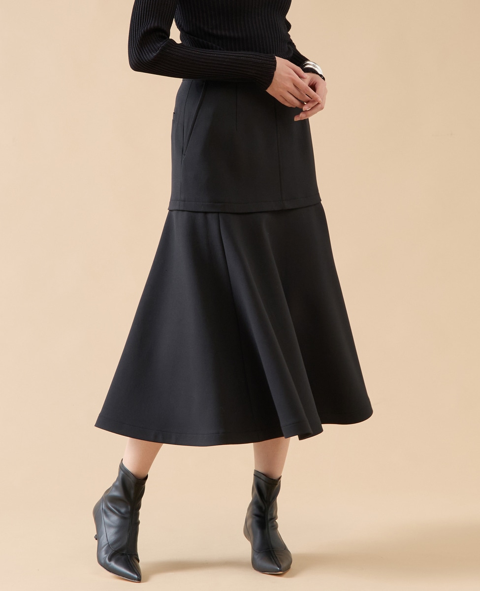 フォルムフレアスカート（セットアップ可）｜martinique