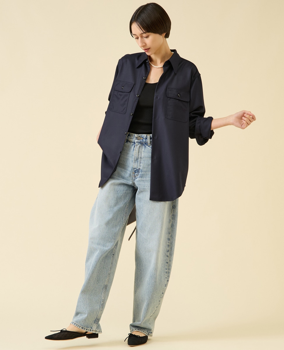 別注》【MADISONBLUE/マディソンブルー】HAMPTON SHIRT WOOL