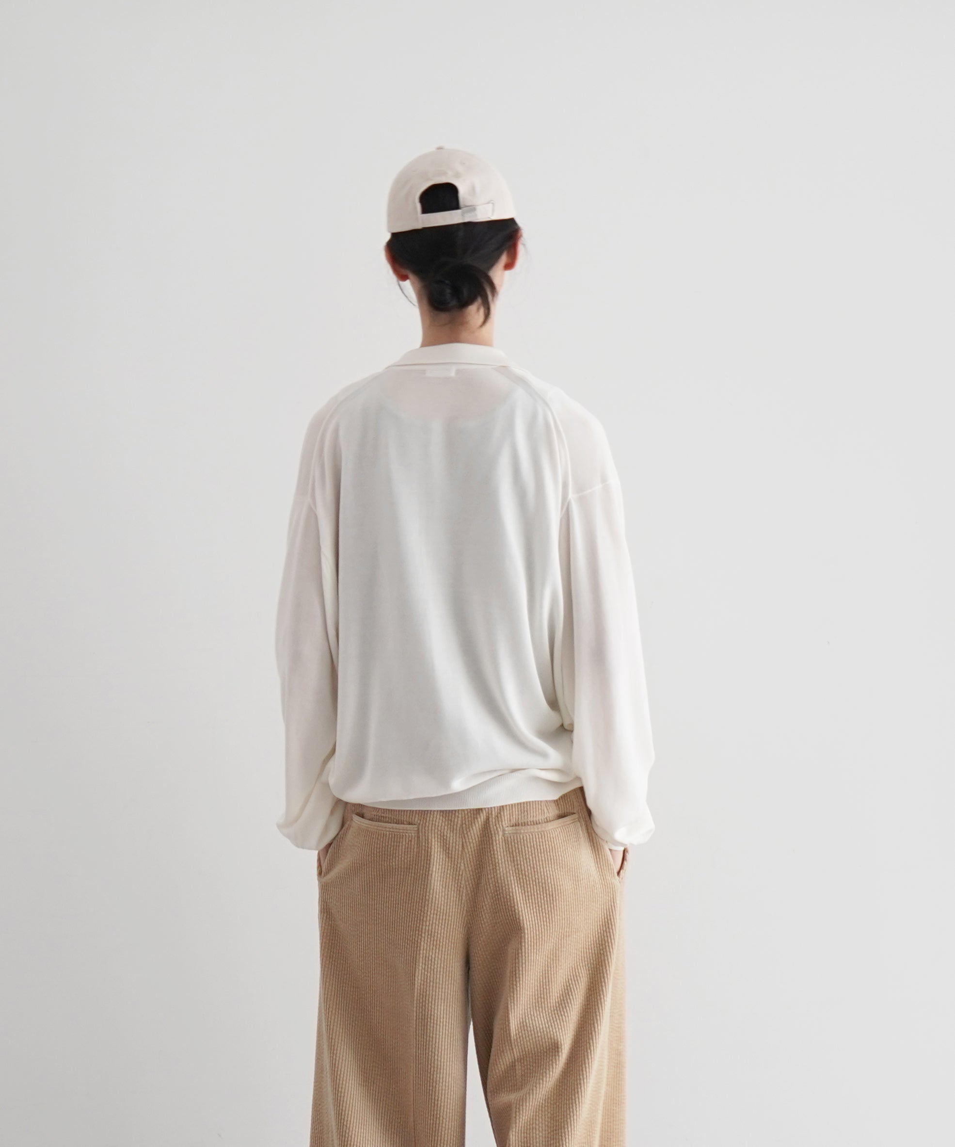 crepuscule【クレプスキュール】【EXCLUSIVE】Open collar knit shirt