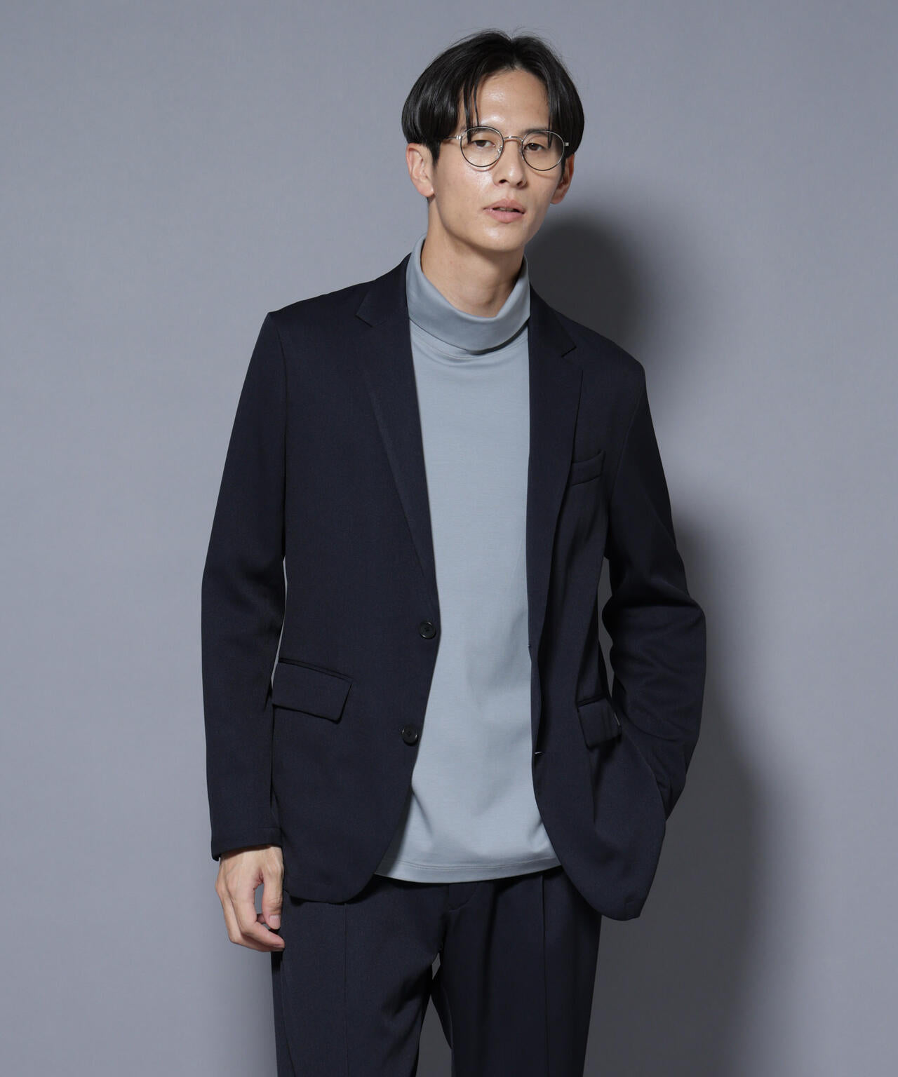 N JACKET BASIC」シャドーストライプジャケット(セットアップ可)