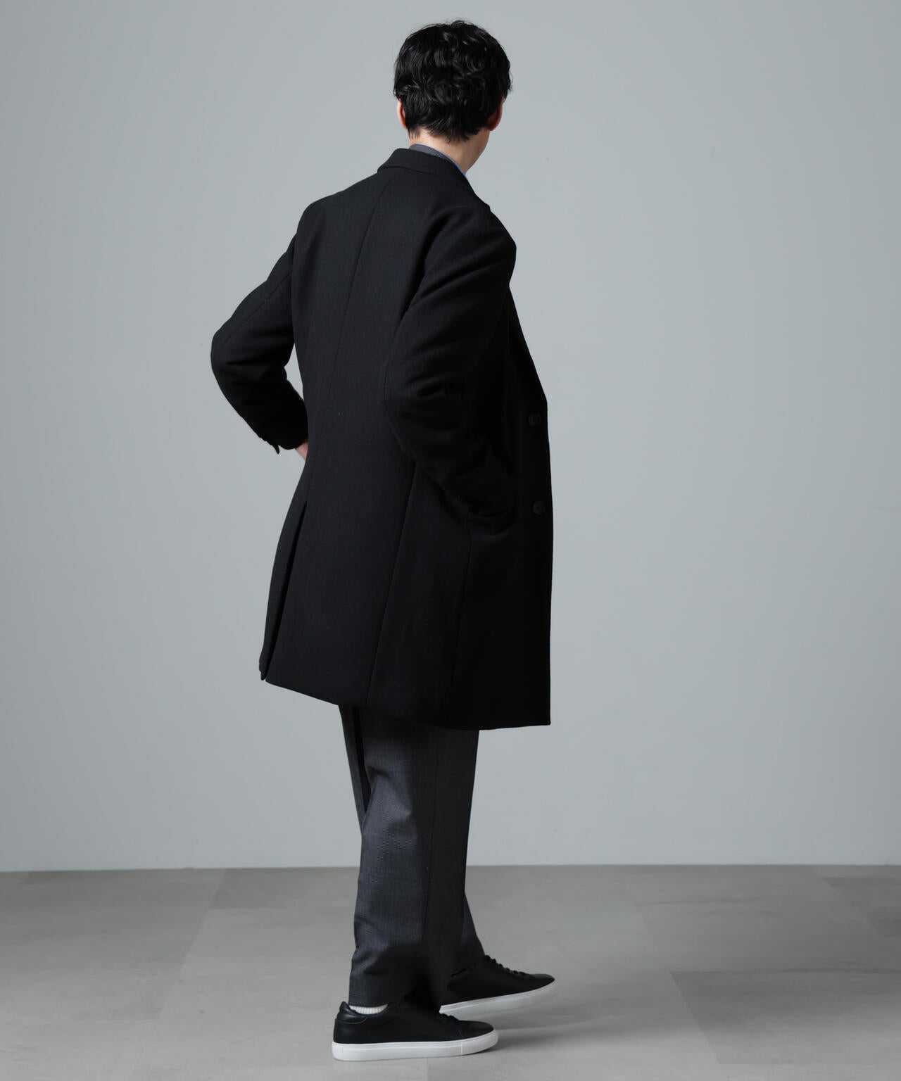 ウール ブレンド メルトン チェスター コート