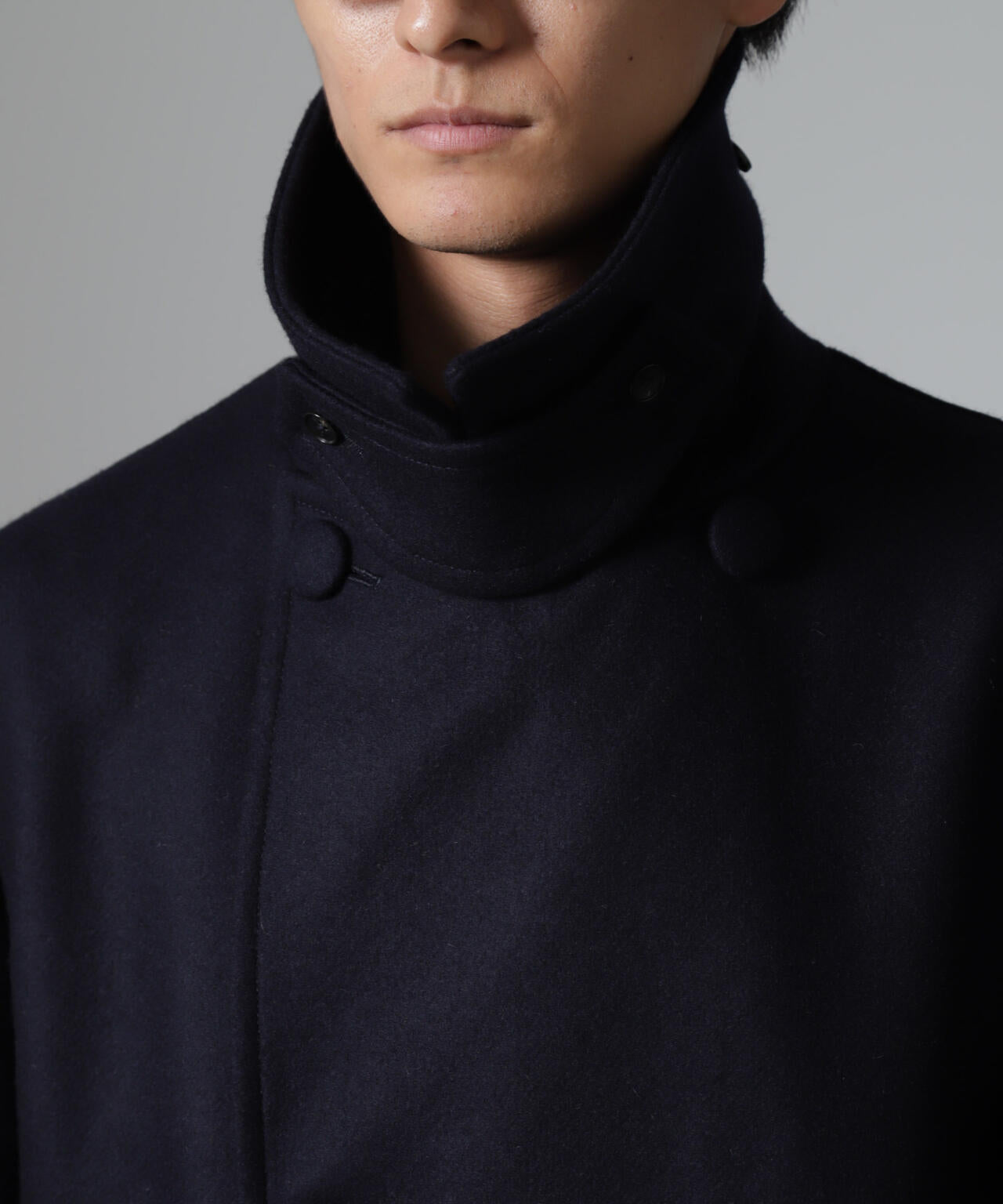 ハードプレス メルトン ボルドフィット メルトン ピーコート