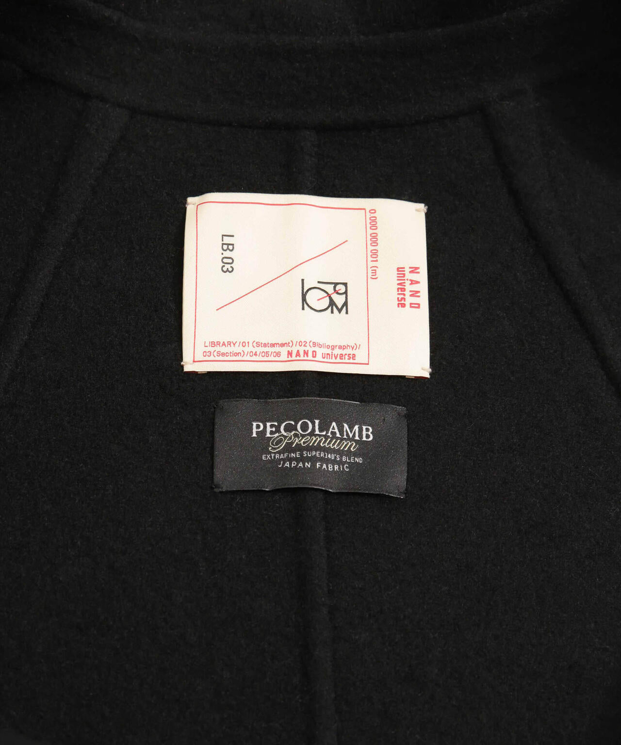 スーパー140ウールリバーミドルコート