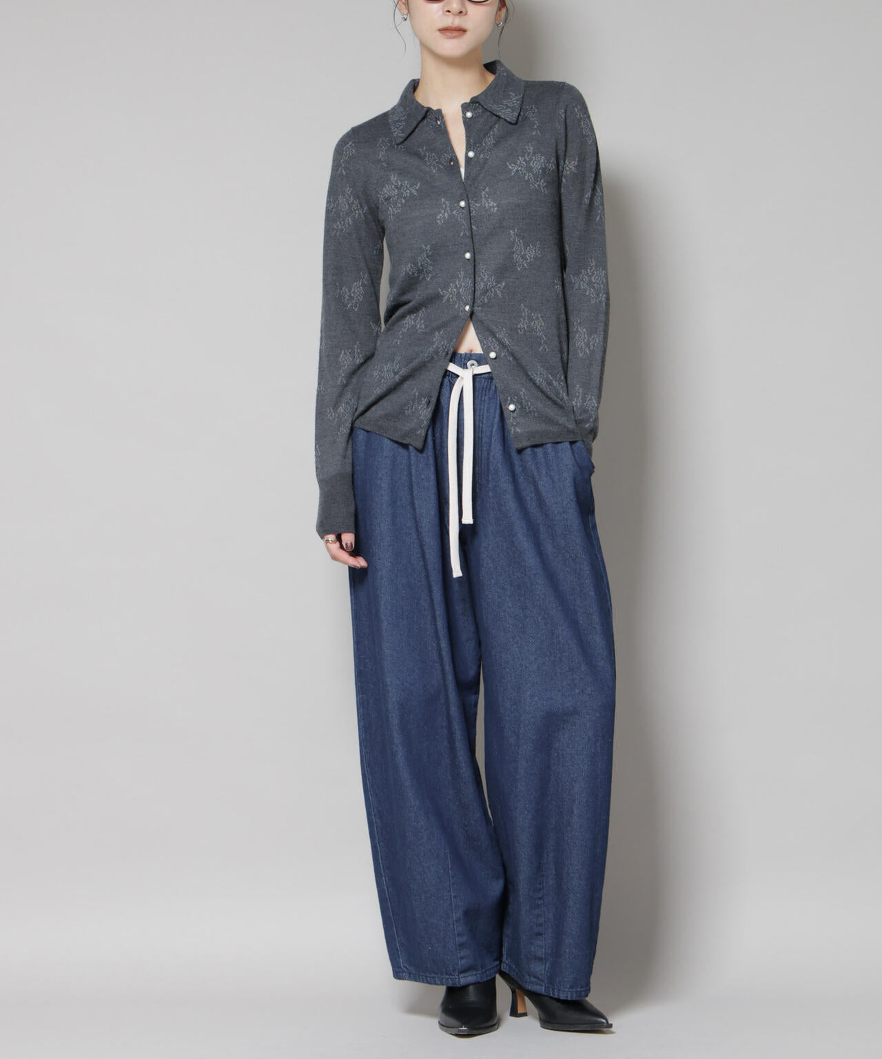 ドロスト デニム パンツ ( セットアップ 可 )