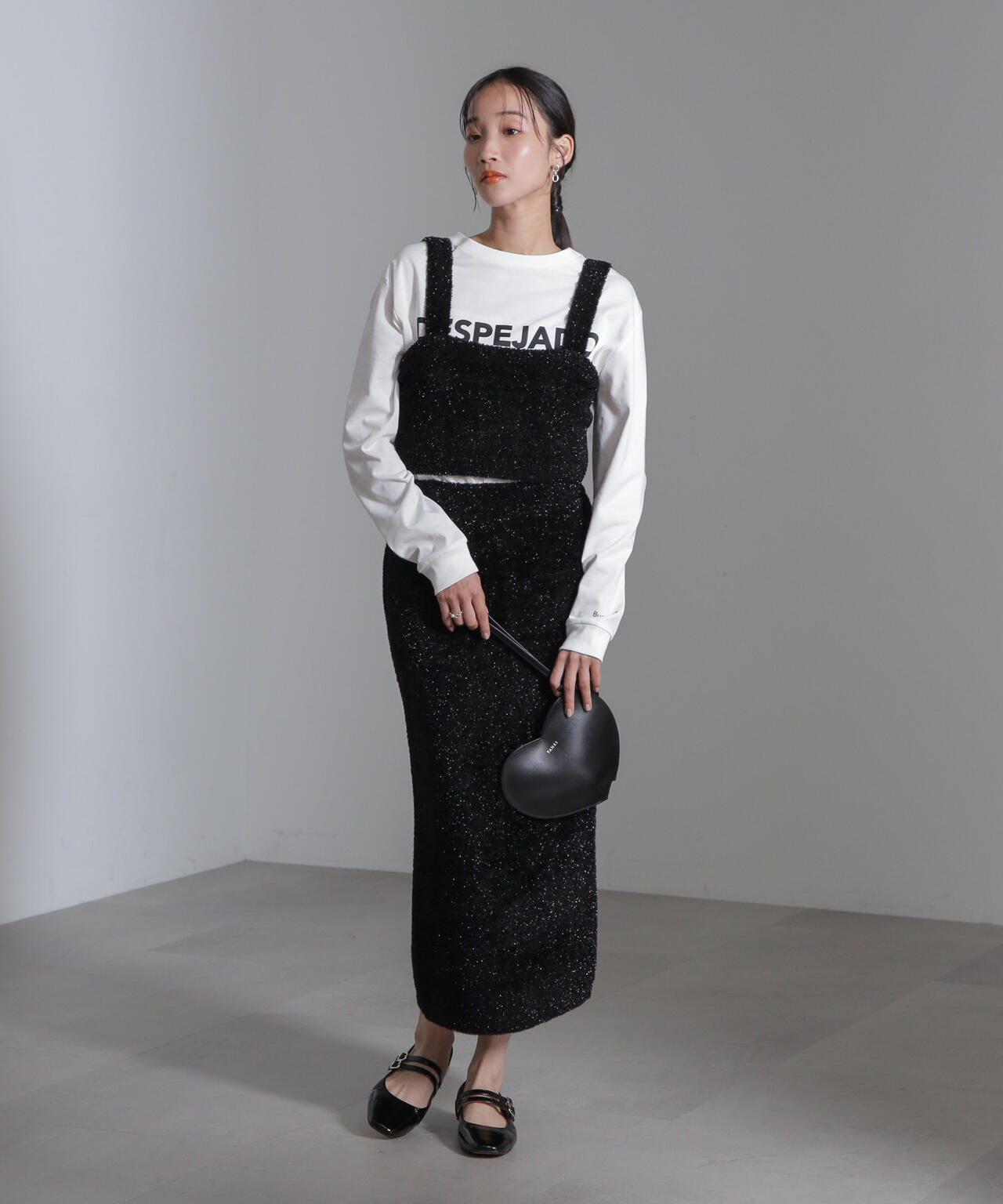 ラメ シャギー ニット ビスチェ ( セットアップ 可)