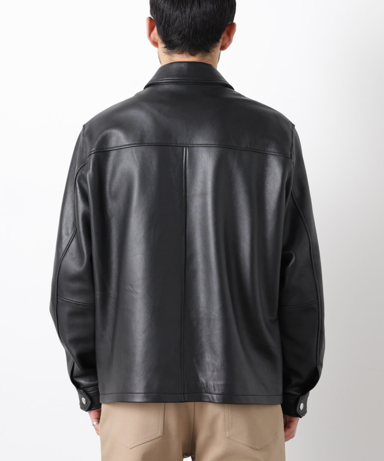 レザーシングルライダースジャケット