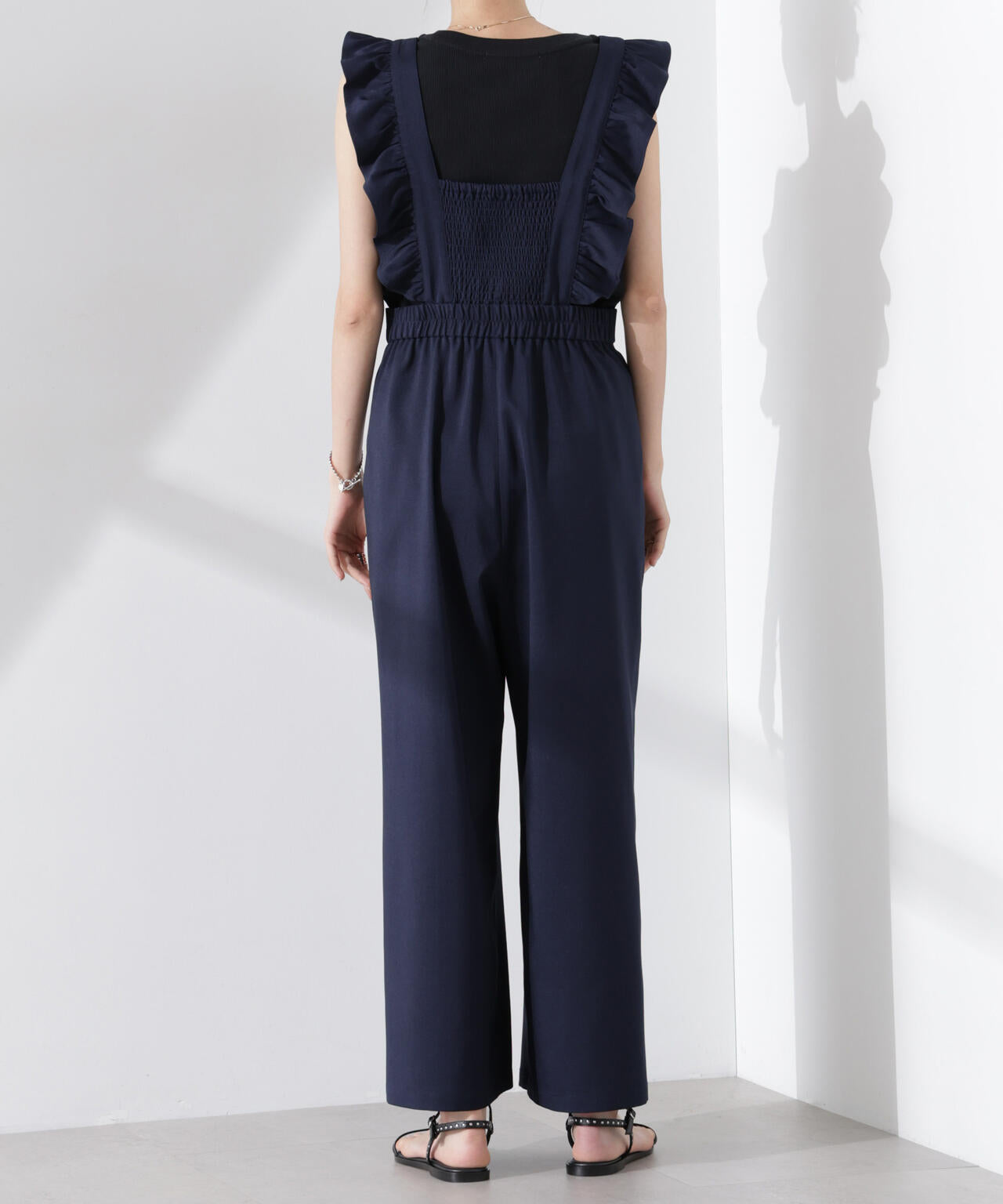 フリルスリーブ オールインワン