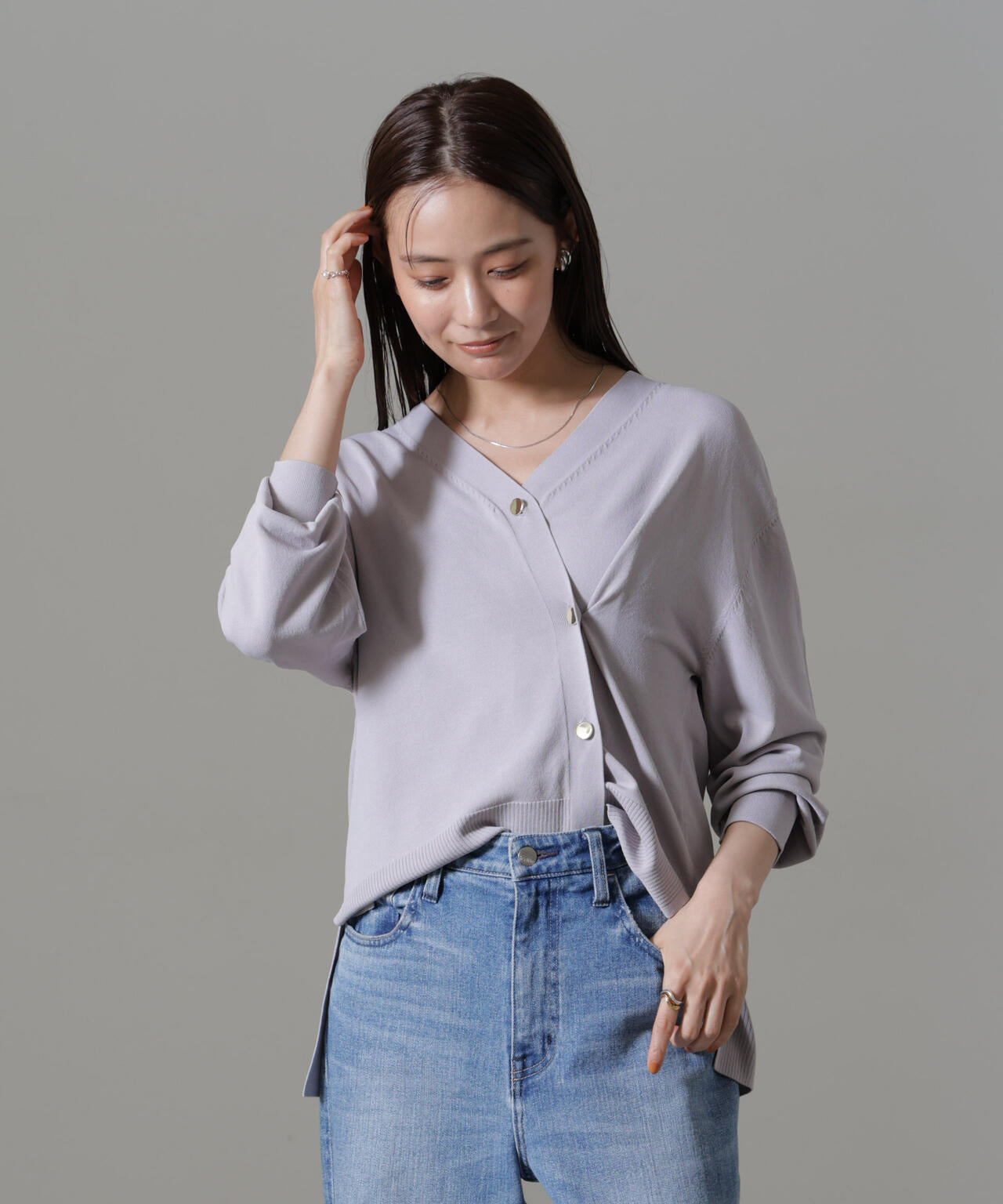 カシュクール 2way カーディガン