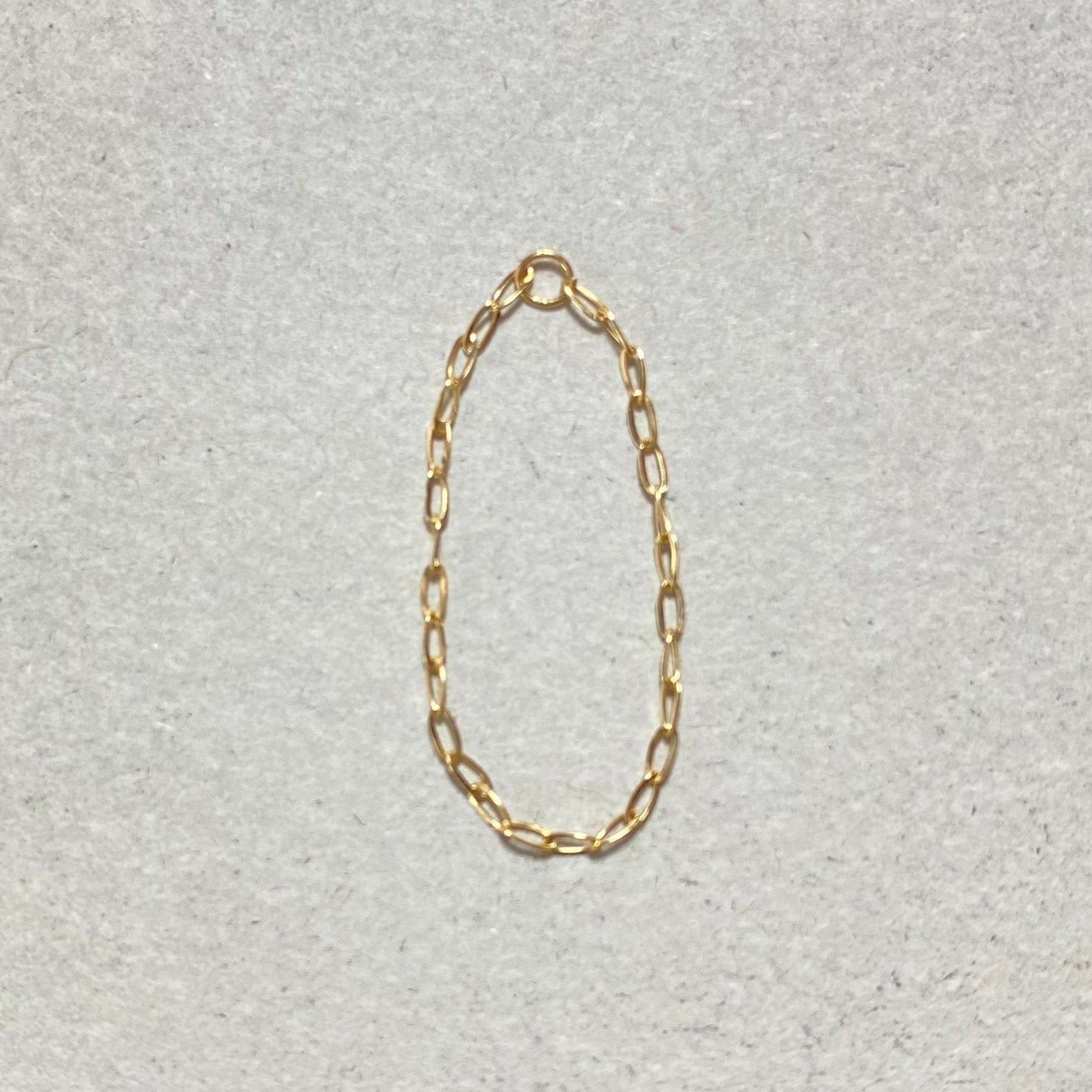 K10スキンチェーンリング オーバルゴールド nezu リング アクセサリー