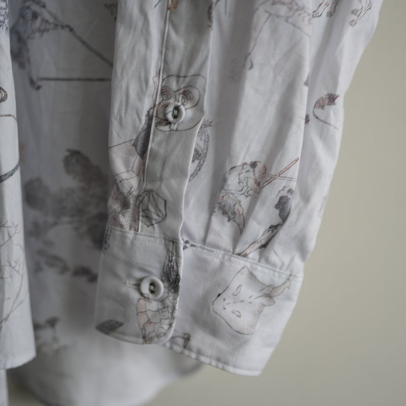 NICENESS HOKUSAI PRINT CLASSIC SHIRT 