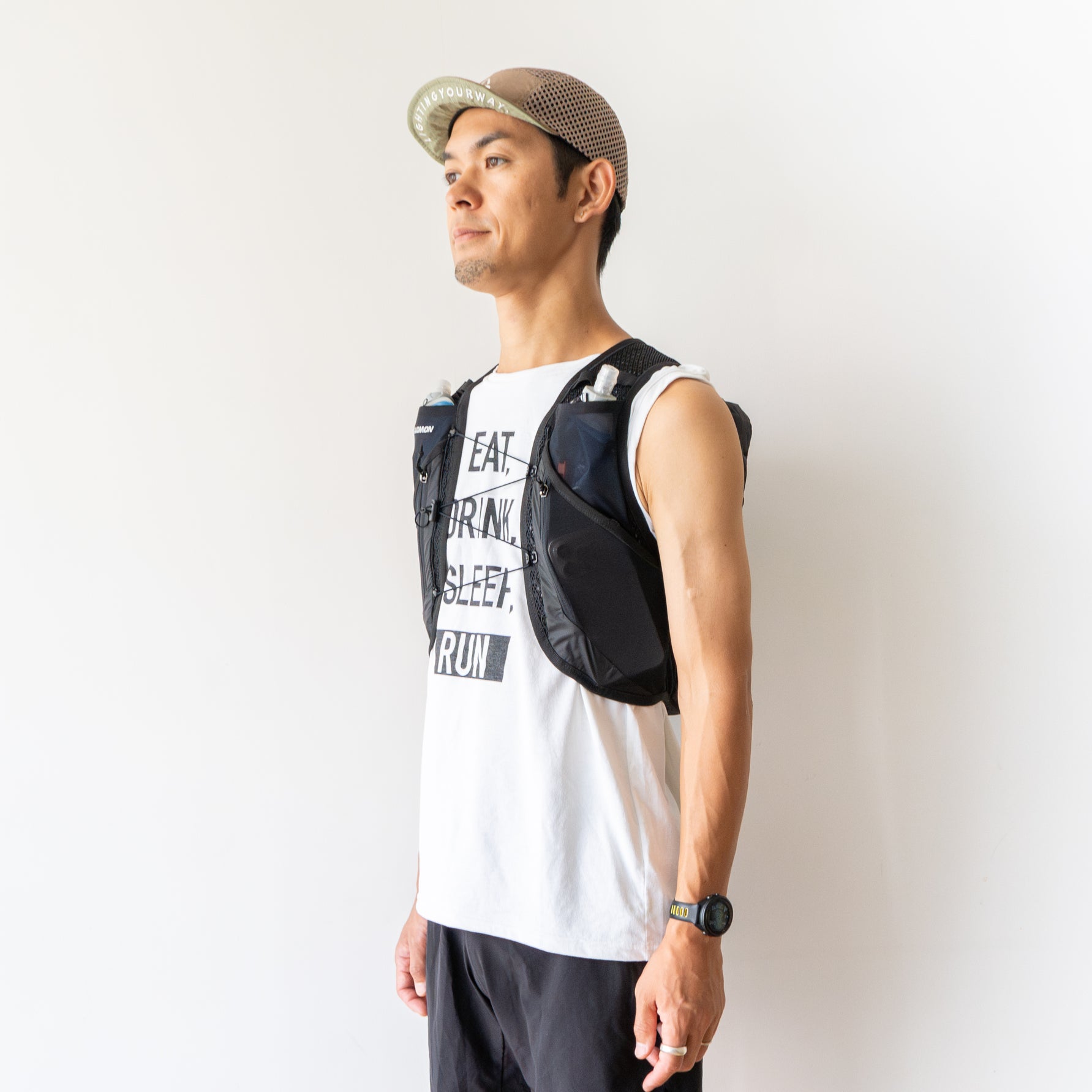 SALOMON ACTIVE SKIN 12 SET ユニセックス ランニングベスト（フラスク