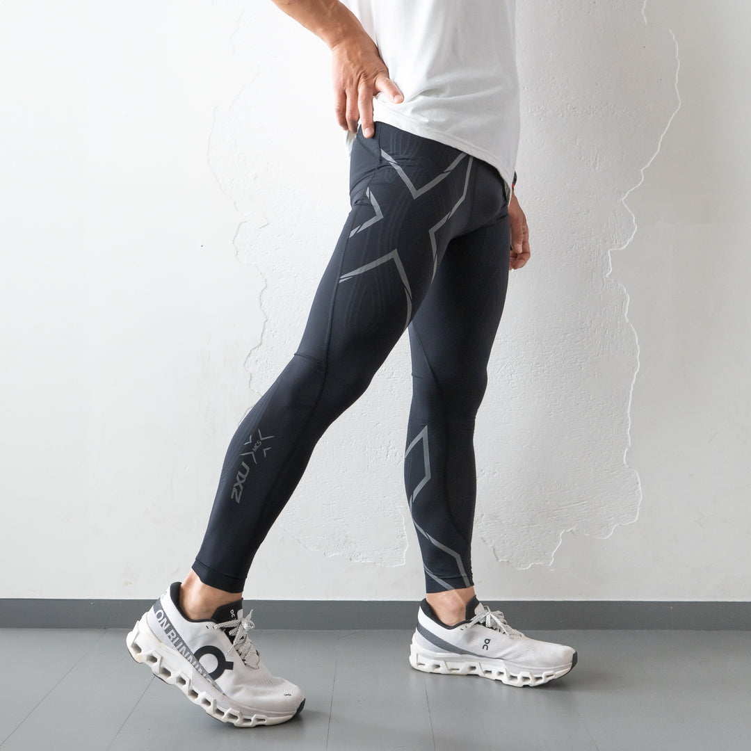 2XU | MCS メンズ ランコンプレッション ロングタイツ（ツータイムズ