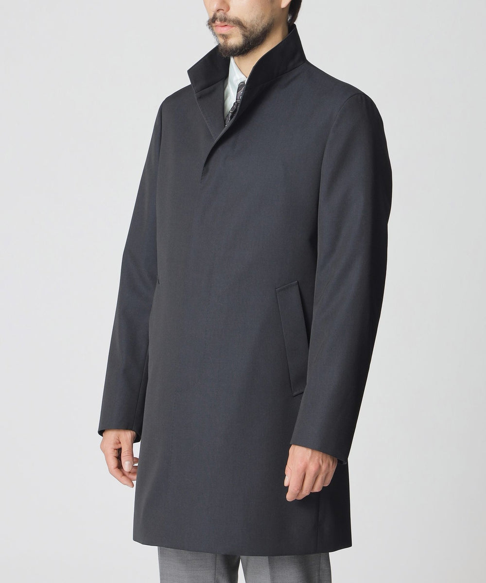 ウーステッドウールスプリングスタンドカラーコート(コート)｜Paul