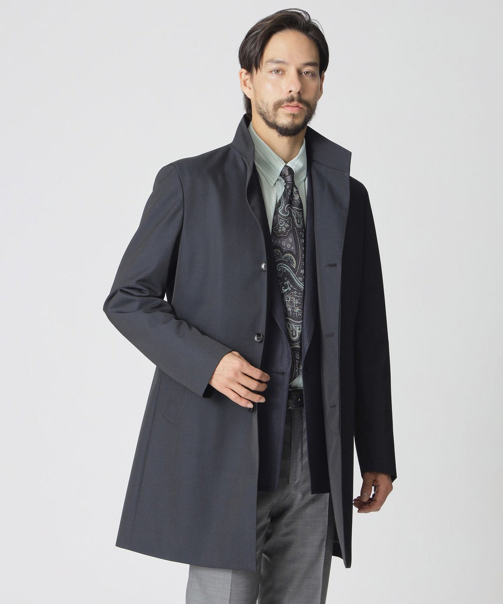 ウーステッドウールスプリングスタンドカラーコート(コート)｜Paul