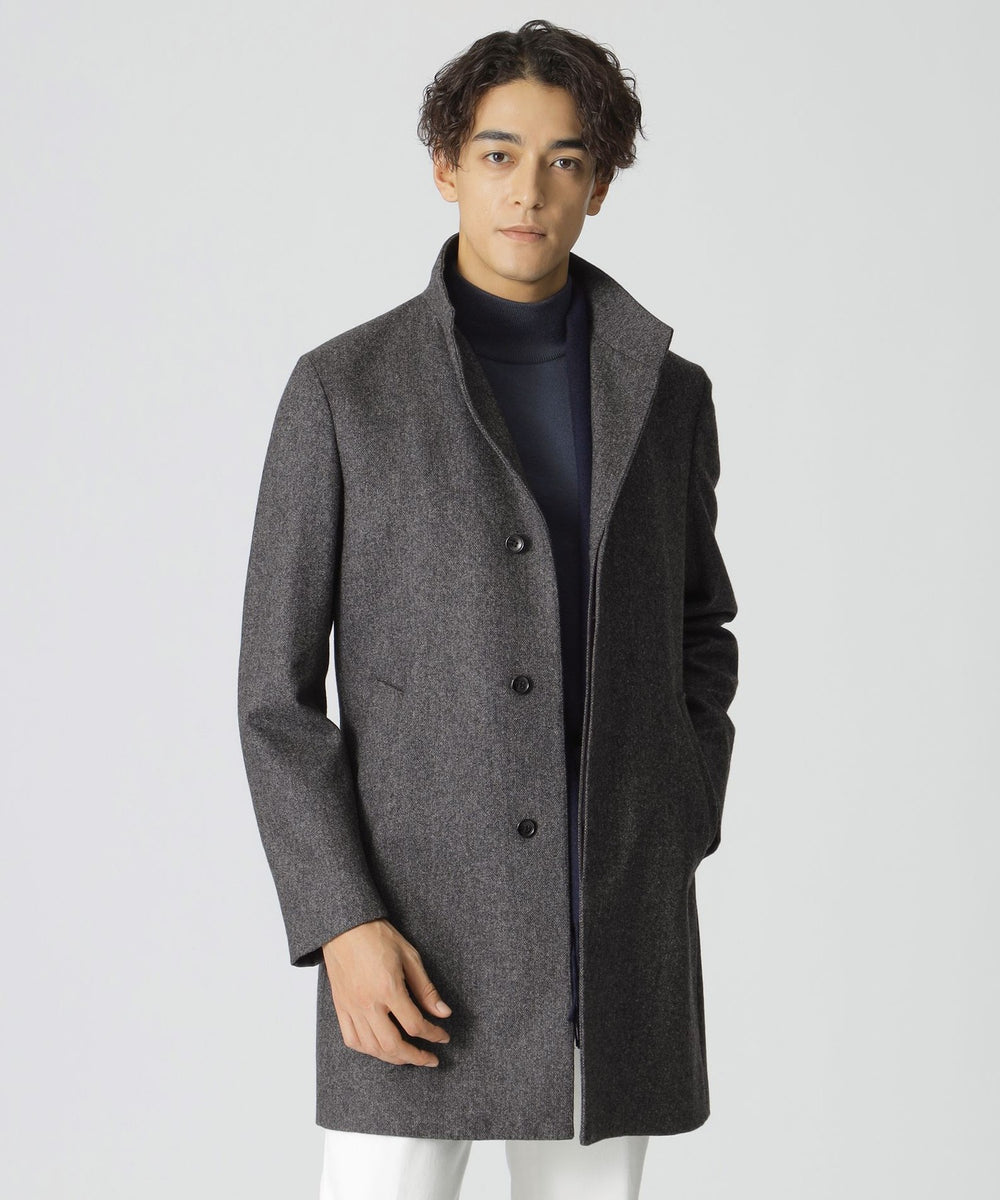 WEB・一部店舗限定】ヤブレウィーブ スタンドカラーコート(コート