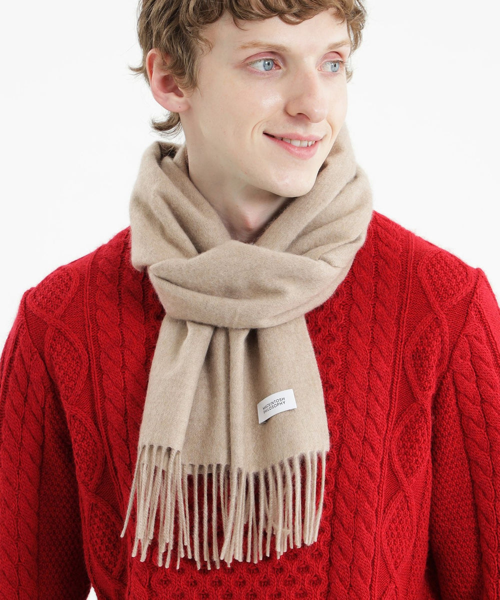 ウォッシャブルカシミヤ ソリッドマフラー(マフラー・ストール