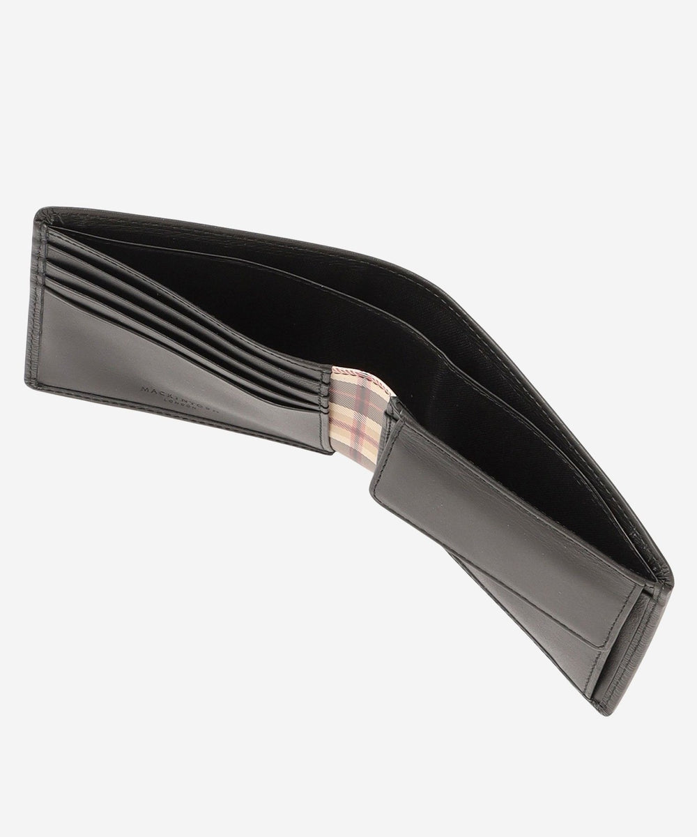 WEB限定】ソフト型押しレザー ハウスチェック二つ折り財布(小物・雑貨