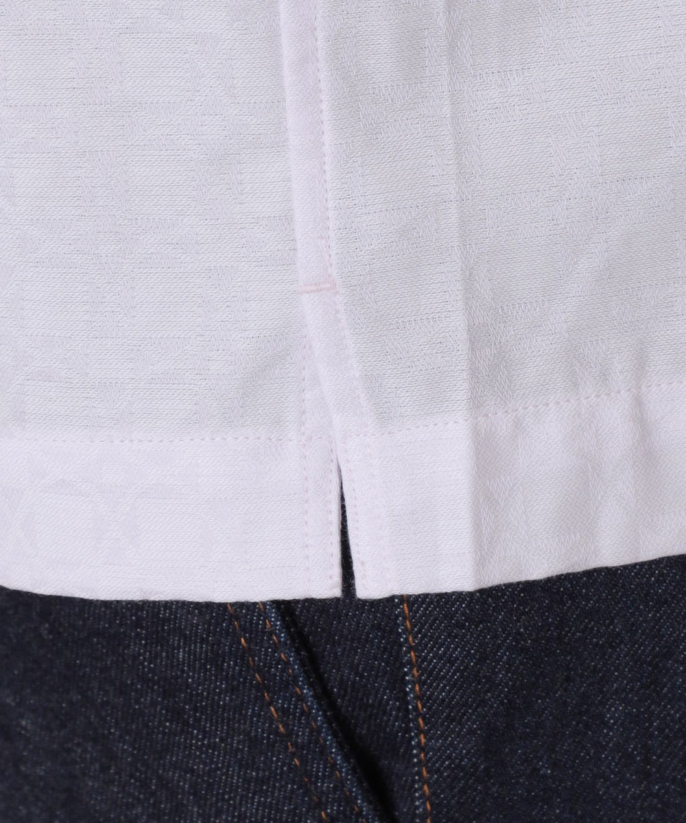 アンドリュージャカード半袖ボタンダウンシャツ(トップス)｜MACKINTOSH