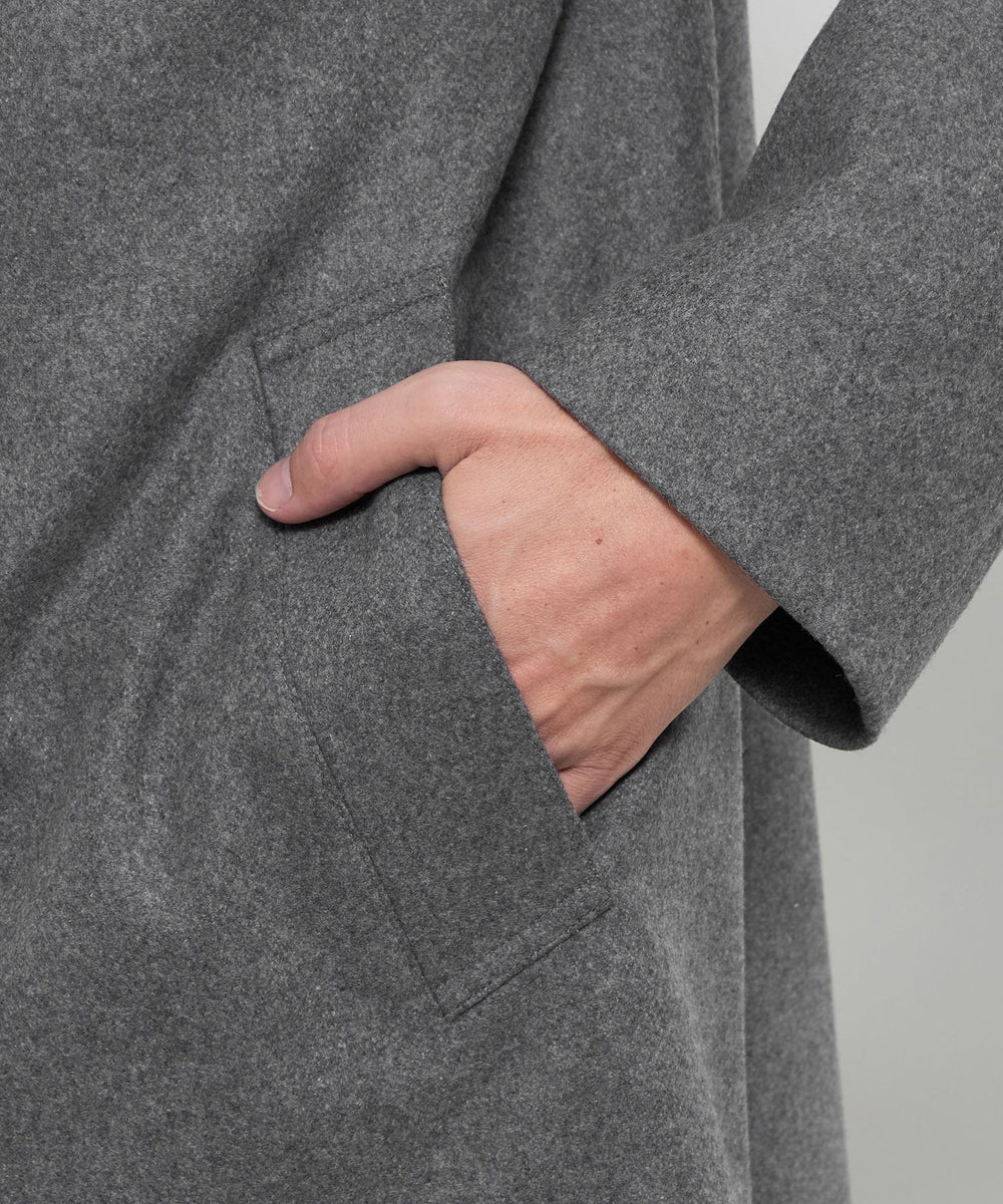 WEB・一部店舗限定】【DUNFORD】ウールメルトンステンカラーコート