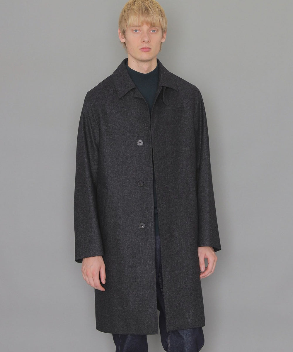 DUNFORD】【Loro Piana Fabric】ウールツイルステンカラーコート