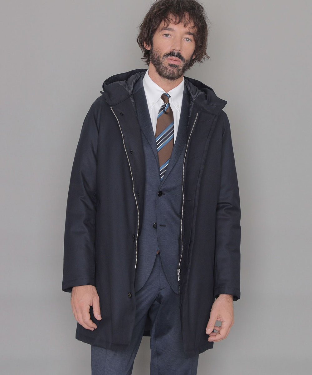 DUNFORD HOOD DOWN】サキソニーボンディングダウンコート(コート