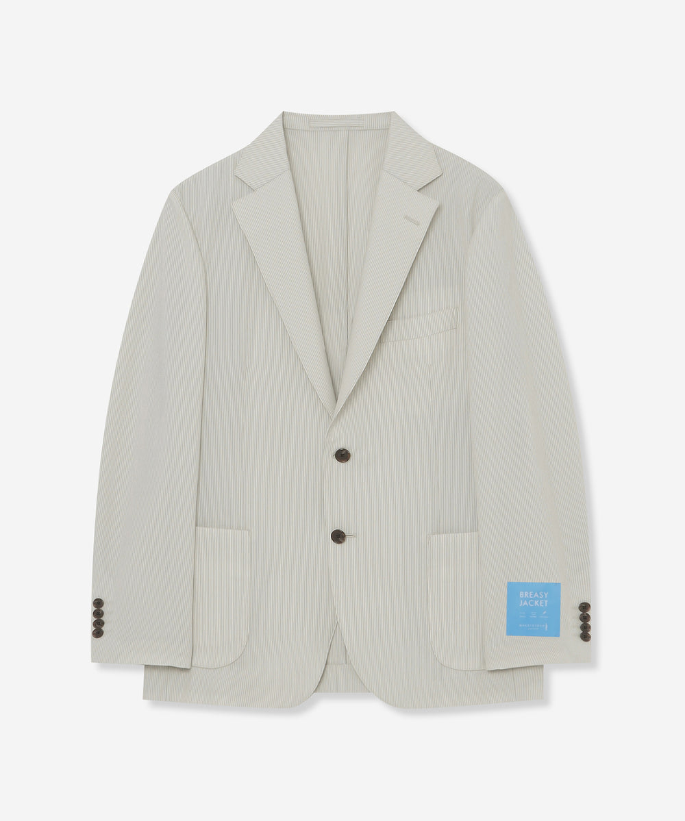 WEB・一部店舗限定】【BREASY JACKET】ポリエステルサッカー