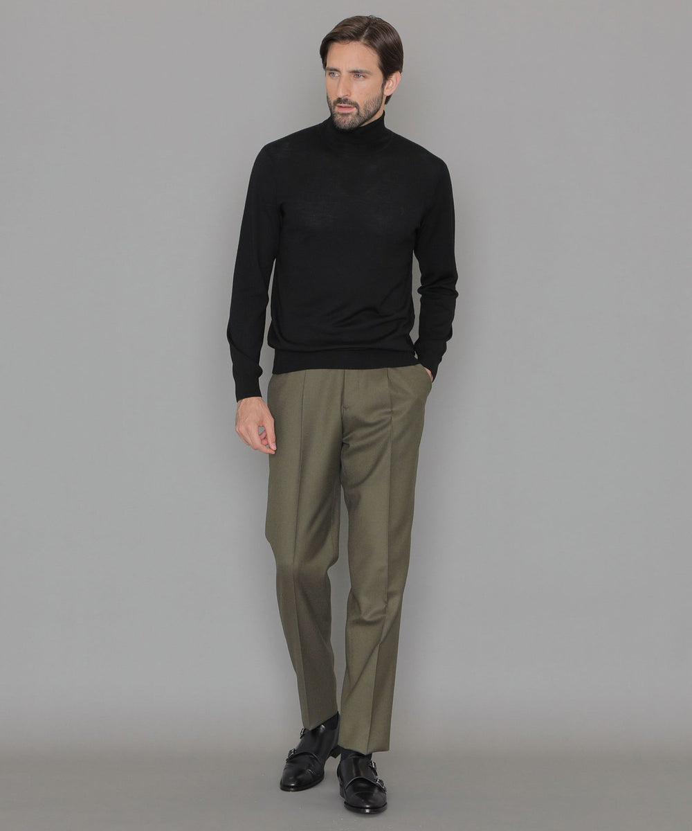 LEON掲載】【New Adjustable Fit】ウールフランネルスラックス(パンツ